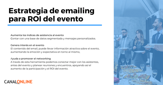 estrategia emailing para marketing roi de evento corporativo