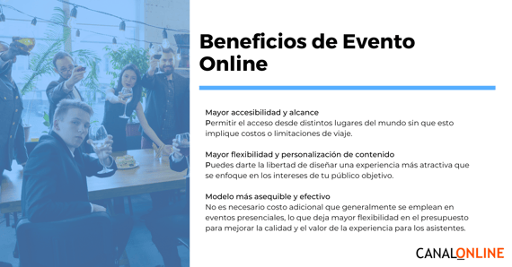 evento online beneficios